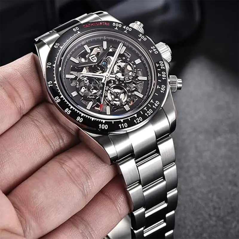 Pagani Design Skeleton Dial Automatic Men's Watch- PD-1777